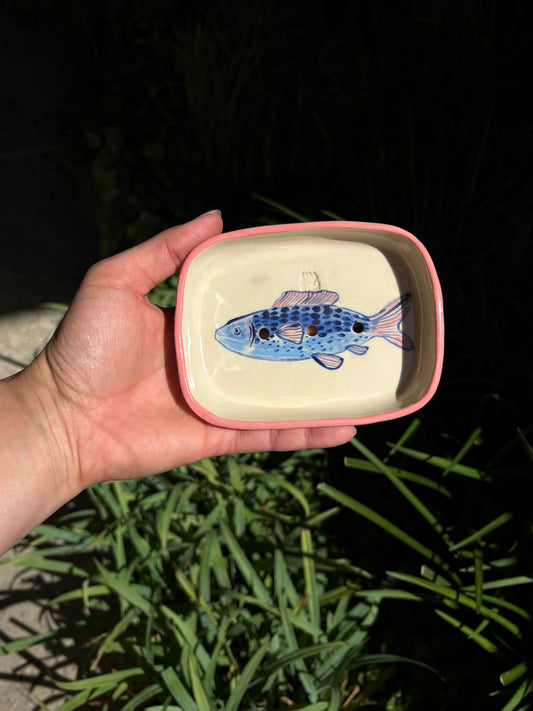 Fish soap dish