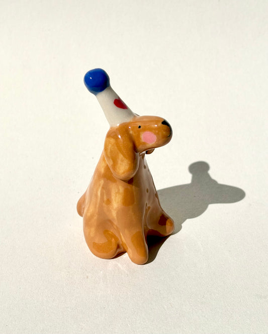 Party hat dog ring holder
